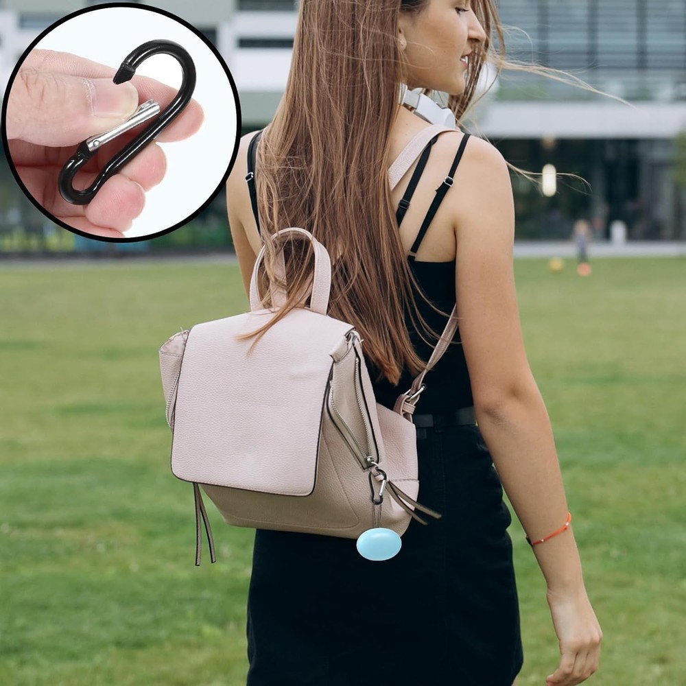 Thinp 2 Pcs Earplug Case,Loop Earplugs Case Loop Case Ear Plug Case Oval Earplug
