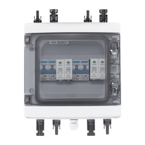 2 Strings Solar Disconnect Combiner Box For Solar Panel Switch Circuit Breaker