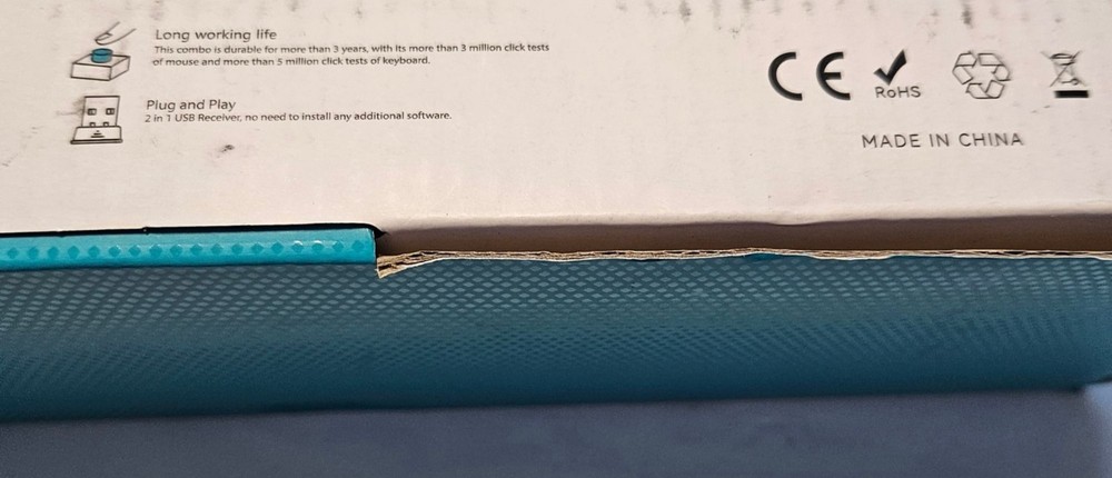 2.4G Wireless Connection Plug and Play Wireless Keyboard and Mouse Combo