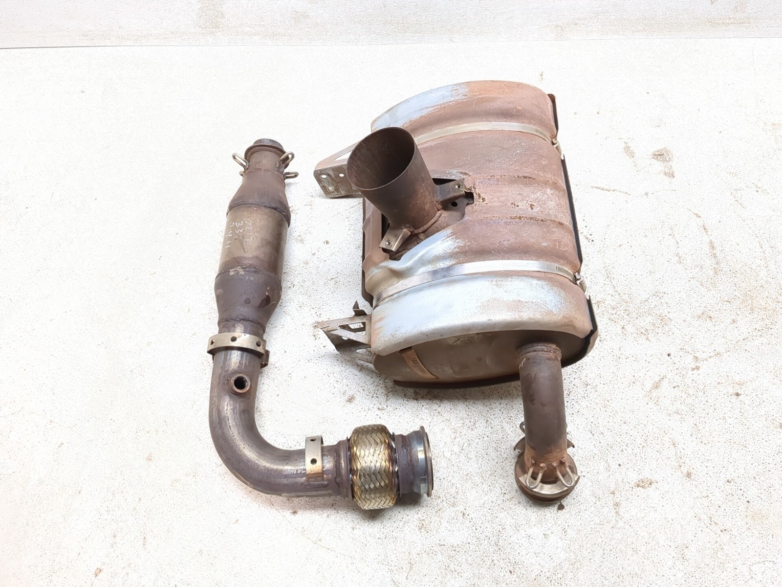 17-24 Can Am Maverick X3 DS Turbo Exhaust Muffler & Catalytic Converter Pipe Set