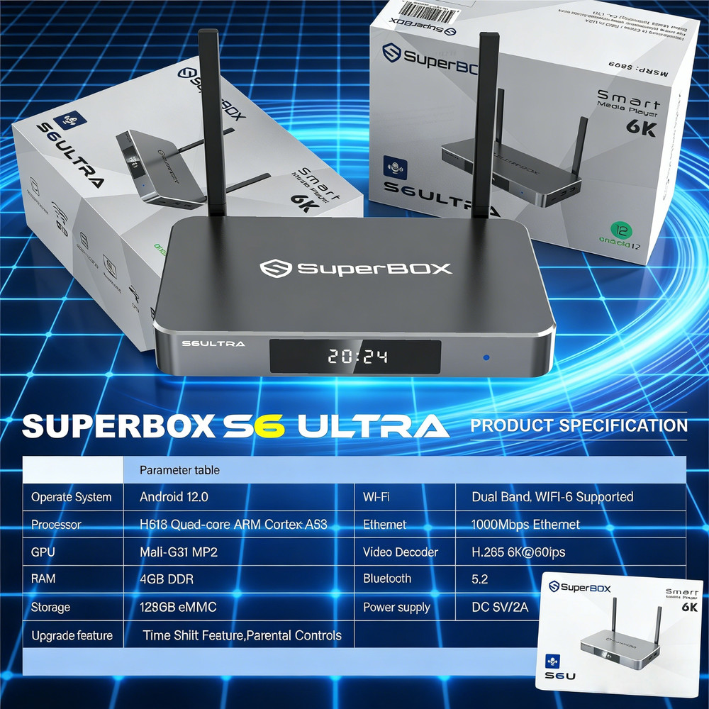 Genuine SuperBox S6 Ultra | 24/7 Support | Efficient Same Day Shipping