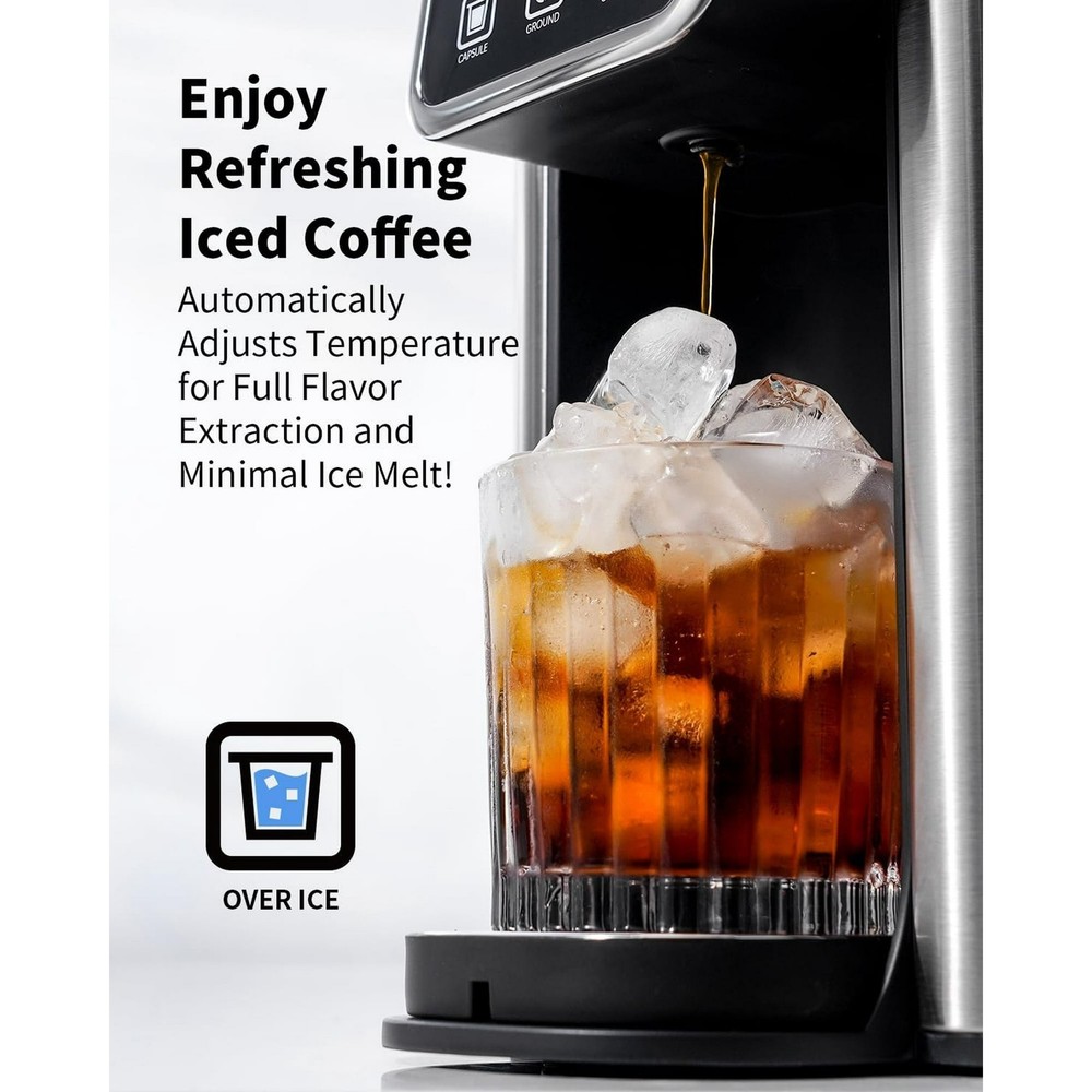 Hot & Iced Coffee Maker with Bold Setting, Single Serve Coffee Maker for K Cup