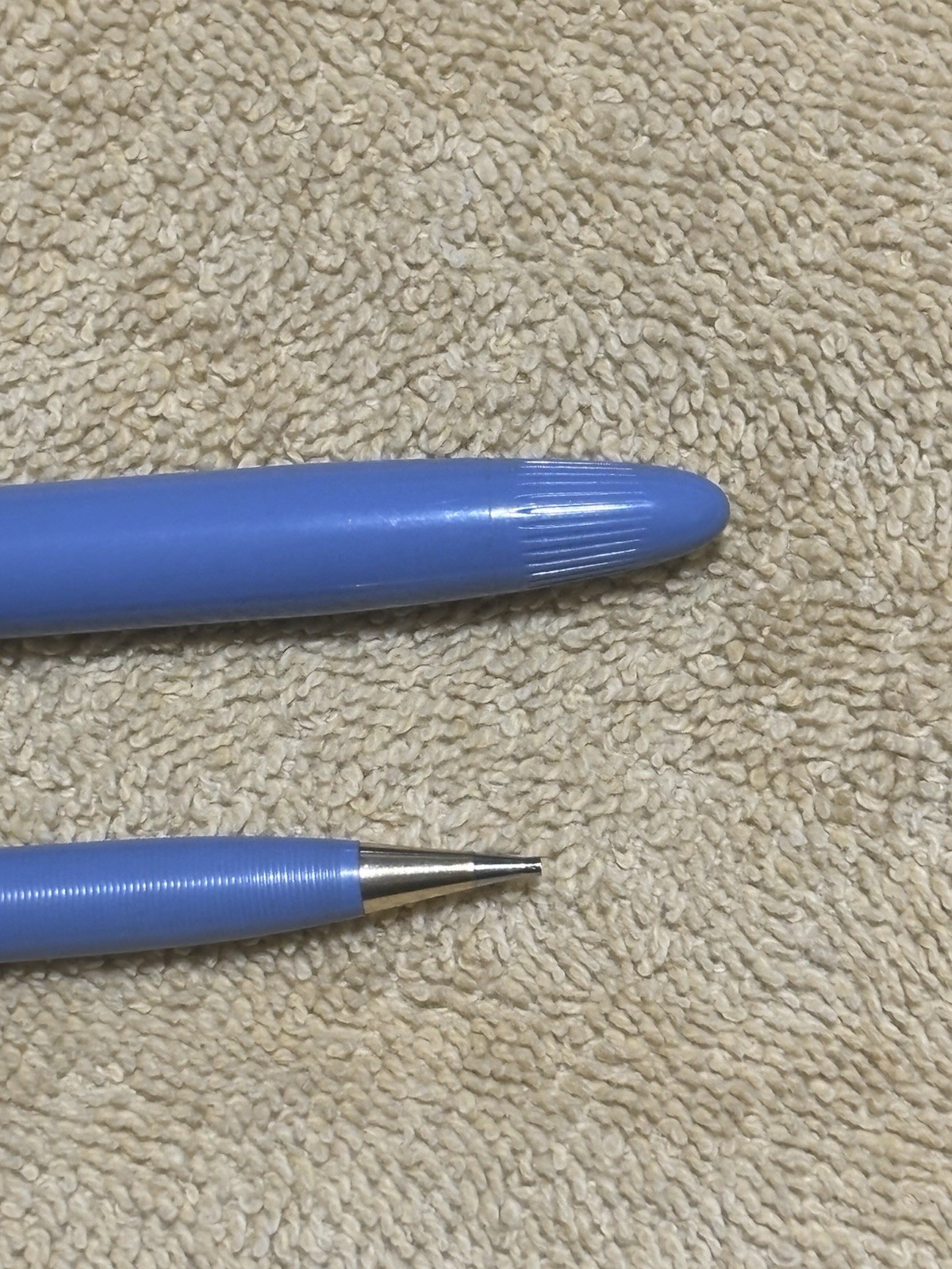 Sheaffer Vintage Snorkel Fountain Pen Mechanical Pencil Periwinkle 14k Nib