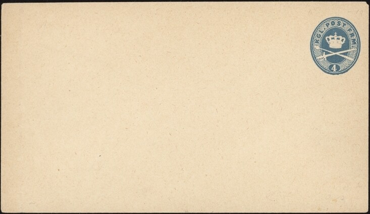 DENMARK, 1875. Envelope  H&G 5a, Mint