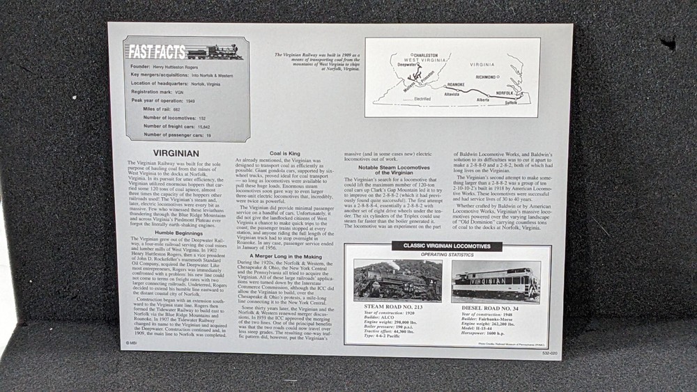 VIRGINIAN COLLECTIBLE PATCH WITH INFO CARD