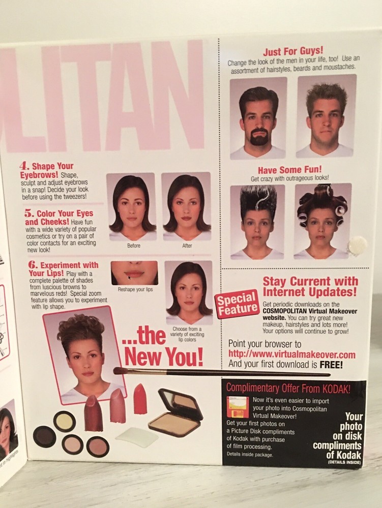 1997 Cosmopolitan Virtual Makeover & 1998 Style Pack 1 CD Set by SegaSoft
