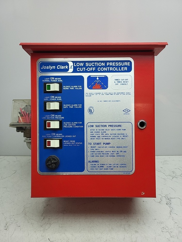 Joslyn Clark 10665LT Low Suction Pressure Cut Off Controller Enclosure Timed