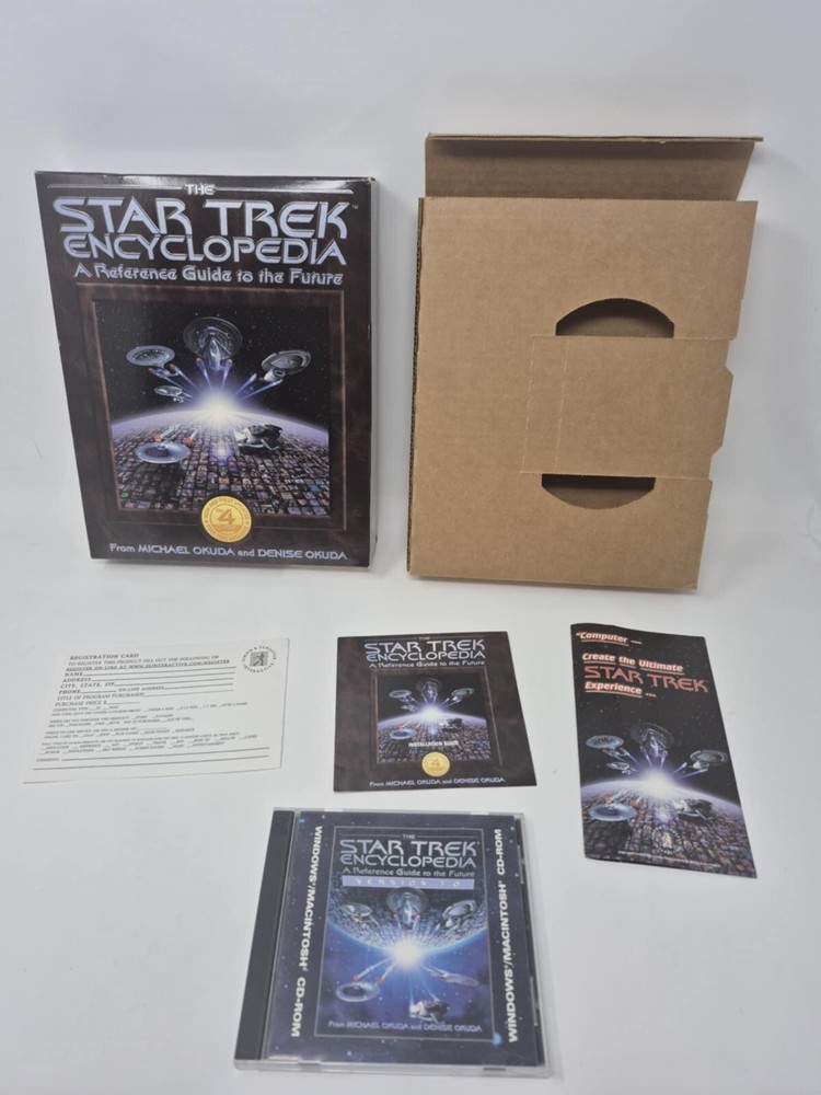 Star Trek Interactive Encyclopedia 3.0 CD-ROM 1997 MacWindows 95 PC BIG BOX