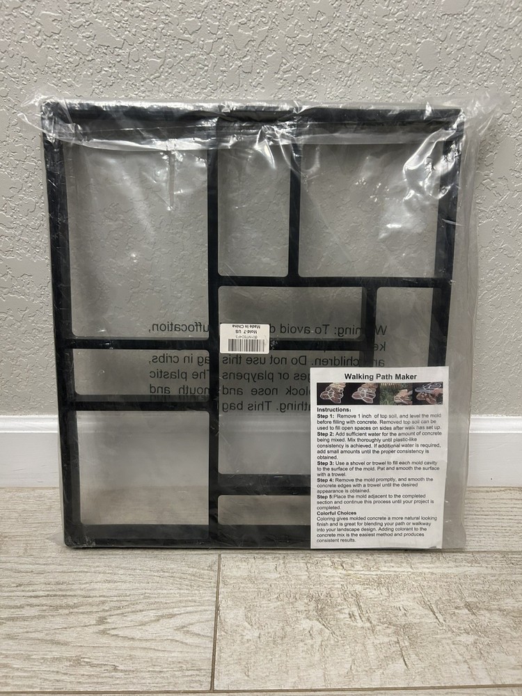 Stepping Stone Path Maker Grid Paving Pavement Mold Concrete Stone Walk Maker