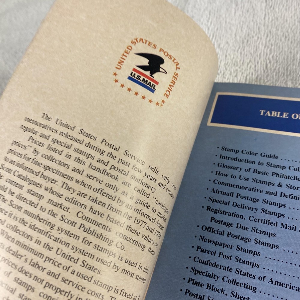 Vintage Scott Stamps & Stories 4th Ed USPS 1978 Stamp Values Book Guide USA