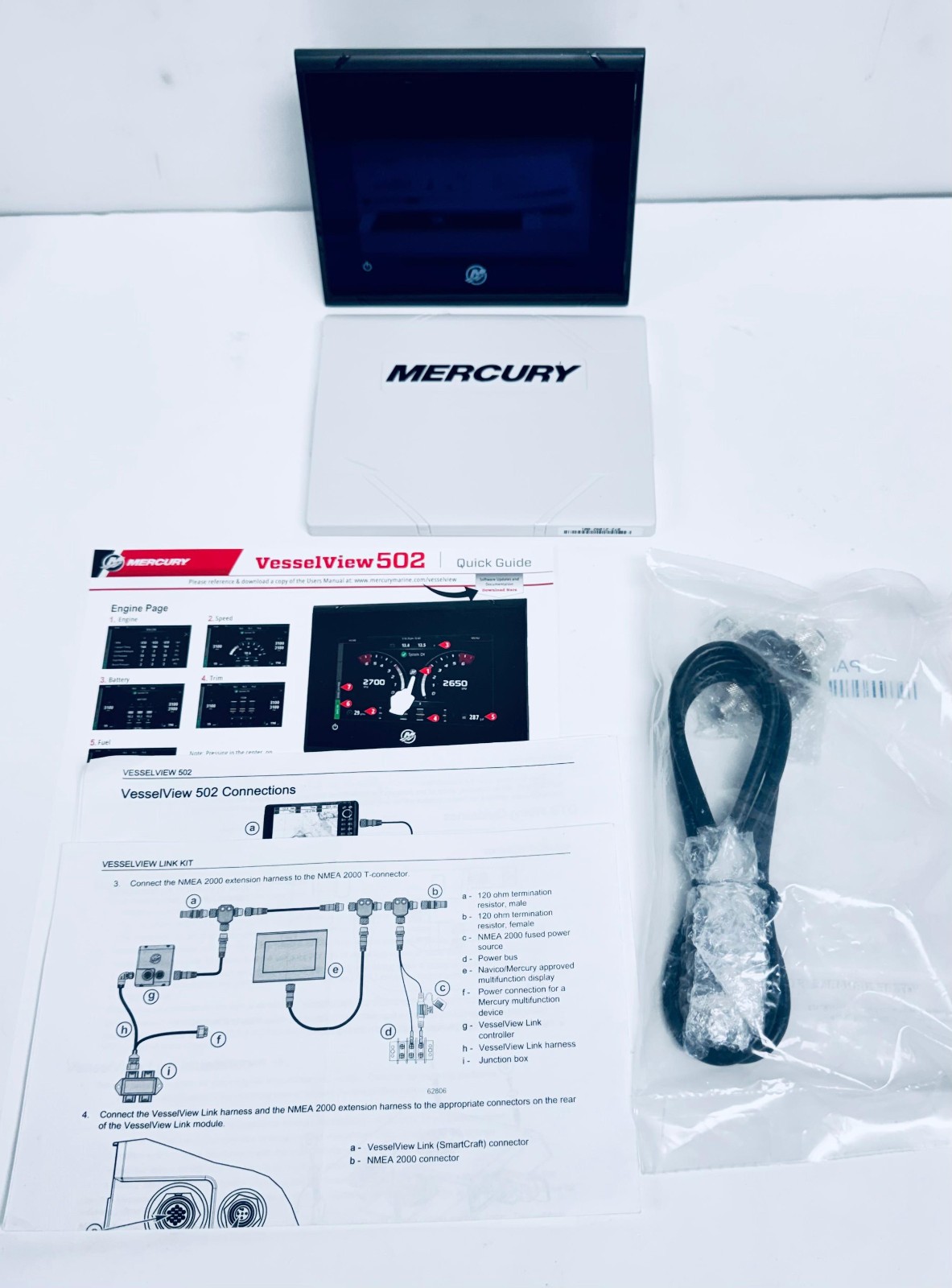 New Mercury OEM Vessel View 502 Part # 8M0110644 - Display Only