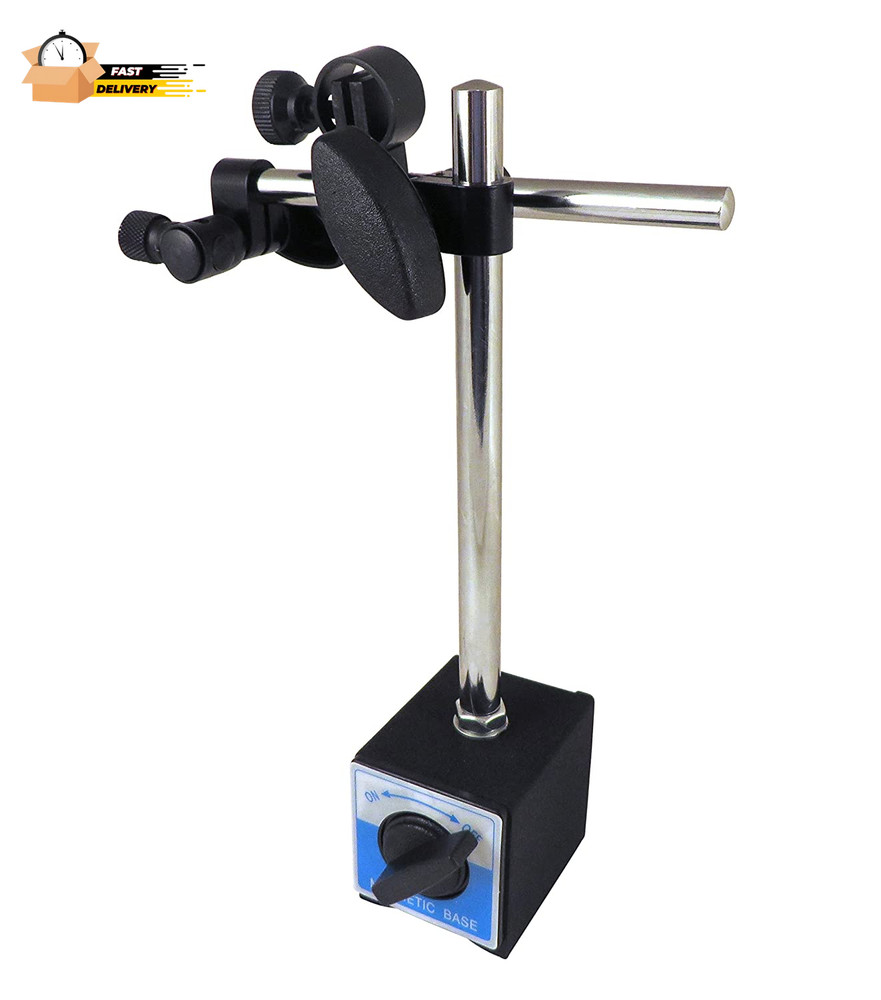 Magnetic Base Mag Base for Dial Test Indicator Fine Adjustment on off Switch V