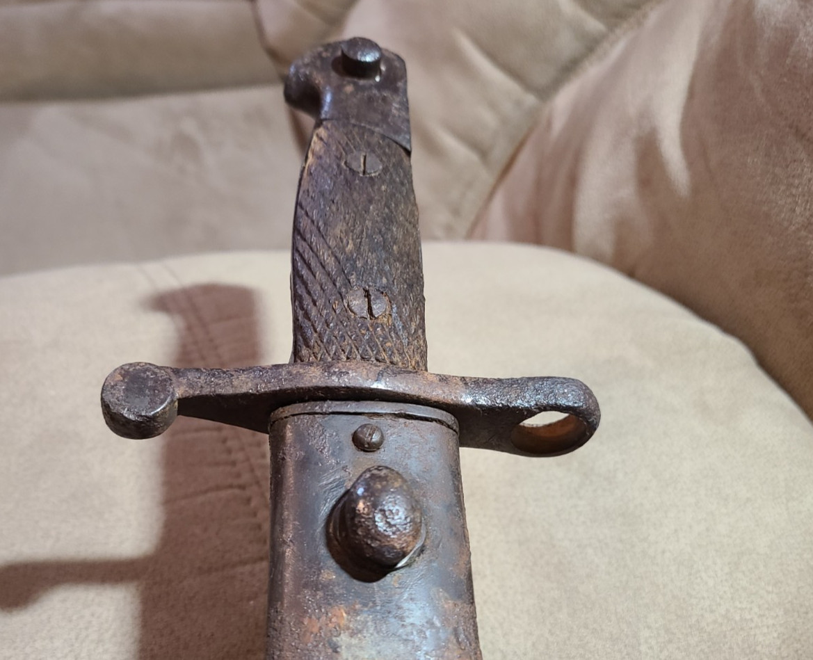 Toledo Spain WW1 WW2 Bolo Bayonet Complete But Rough For Restoration