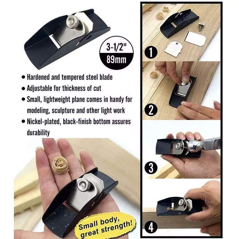 Woodworking Mini Wood Trimming Planer Hand Planer Carpenter Tools Cutting Tools