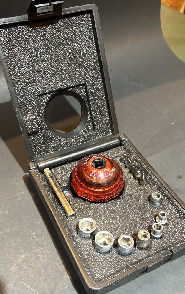 Vintage Easy Driver Combination Screw and Nut Driver Set with case COMPLETE