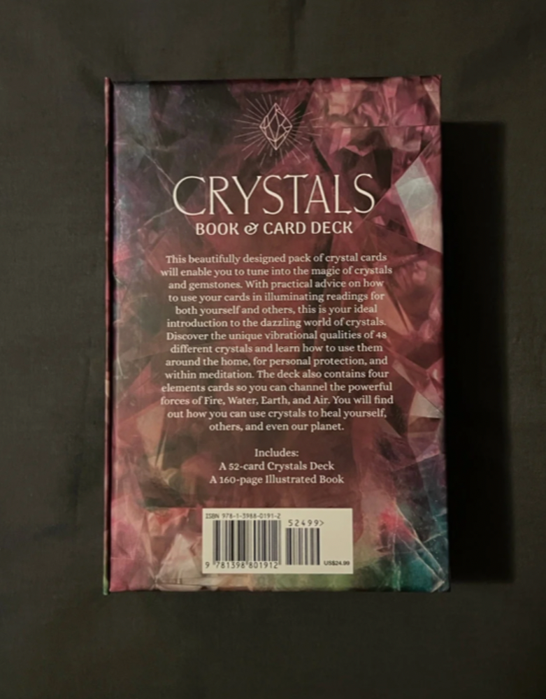 Crystals Oracle Deck: Includes a 52 Oracle Deck w Instructions Beginners Tarot