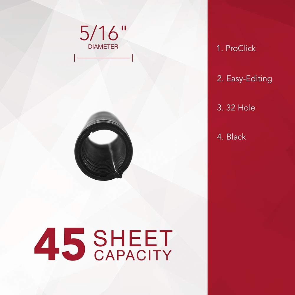 GBC Binding Spines / Spirals / Coils, 5/16" Diameter, 45 Sheet Capacity, ProC...