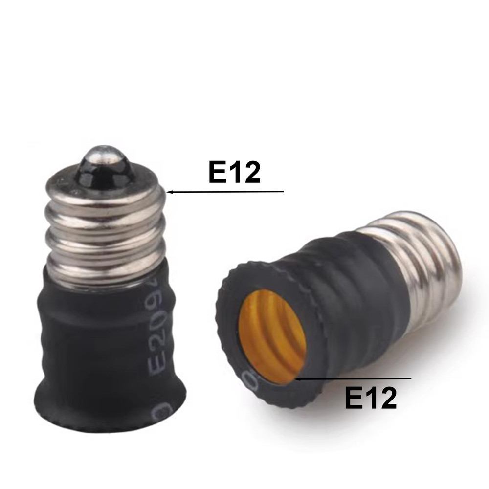 10pcs New E12 To E12 Candelabra LED Bulb Adapter Converter Lamp Base Socket CFL