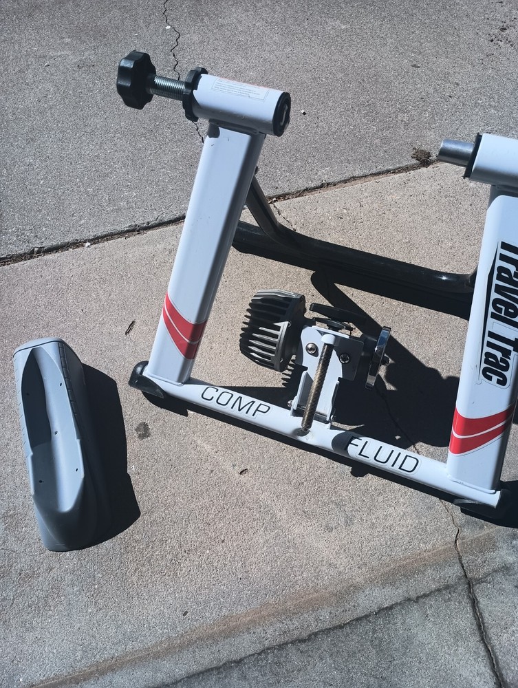 Travel Trac Comp Fluid Bicycle Trainer - Plus Stability Block