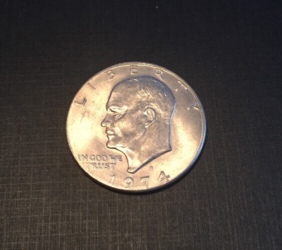 Eisenhower Dollar • 1974D • Average Circulated 1974D Eisenhower Dollar
