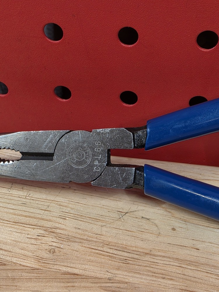 Cornwell Tools CPL66 Blue Handle Angled Bent End Needle Nose Pliers