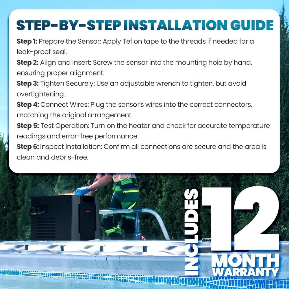 Pool Heater Temperature Sensor Replacement