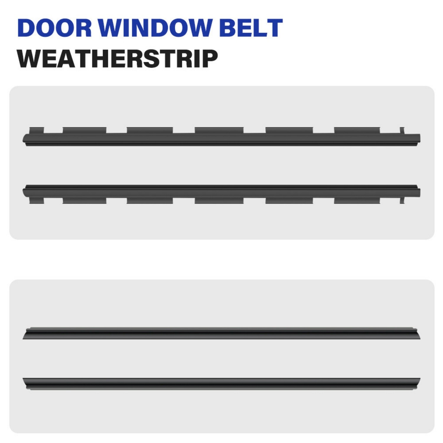 4X Inner & Outer Door Window Belt Weatherstrip Seal Sweep Felt Kit For Chevy/GMC