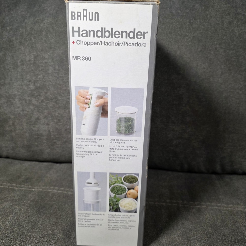 Braun Hand Blender Plus Chopper Model MR360