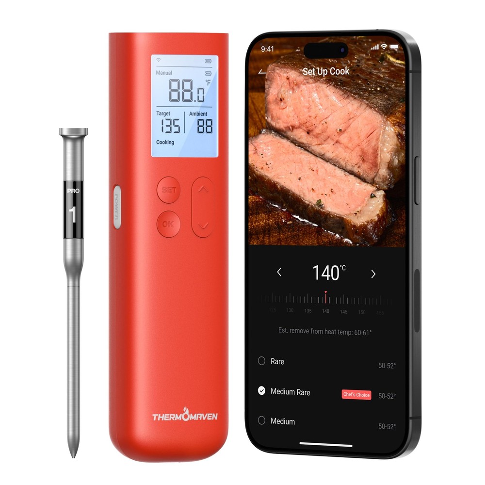Bluetooth Meat Thermometer Wireless Smart Grill Probe
