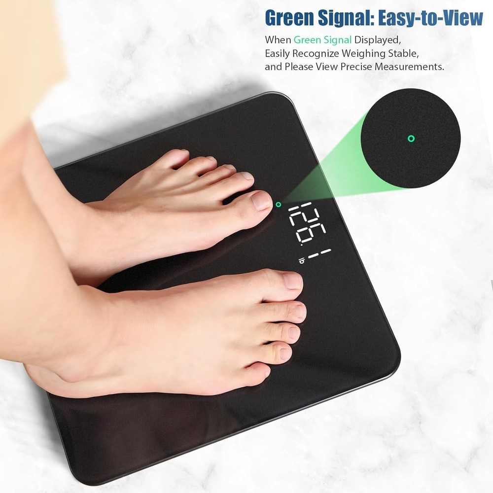 Professional 0.1lb Digital Weight Scale - 400lb Capacity, Step-On Convenience