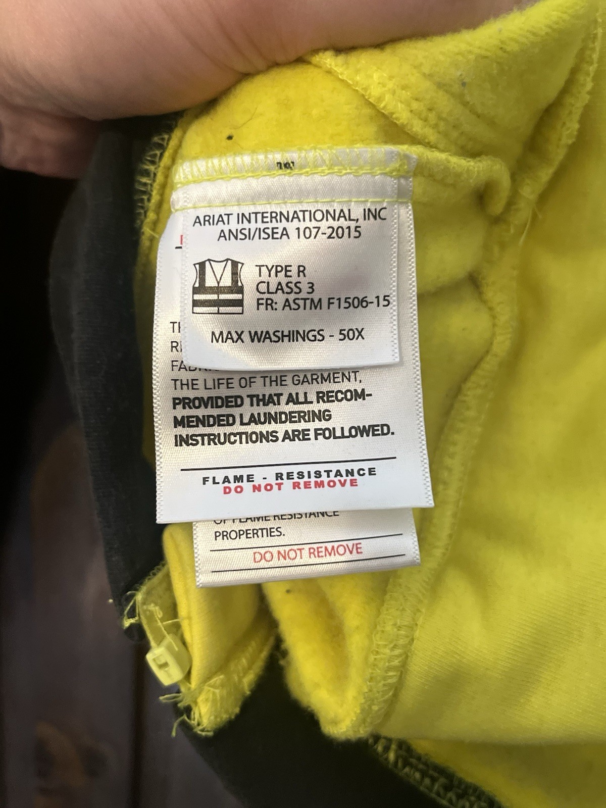 ARIAT 10027912 FR Hi-Vis Full Zip Hoodie,Men's, Medium