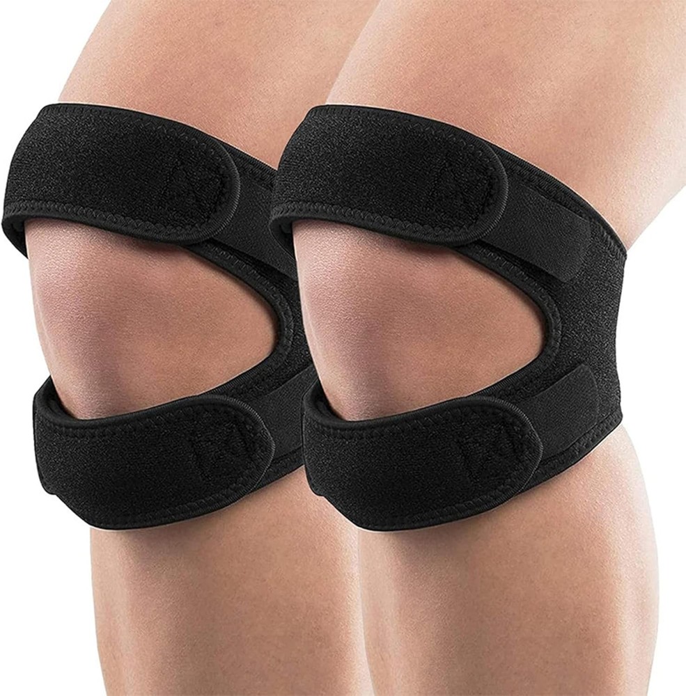 Adjustable Knee Support Double Strap Stabilizer Patella Tendon Arthritis Brace