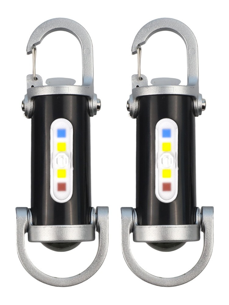 Portable Keychain Flashlight with Waterproof Features and USB Charging