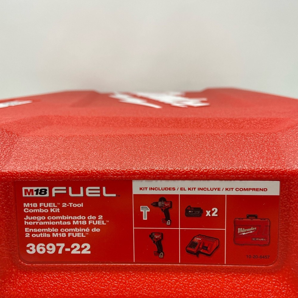 Milwaukee M18 FUEL 2-Tool Hard Case 3697-22 Red - Case Only