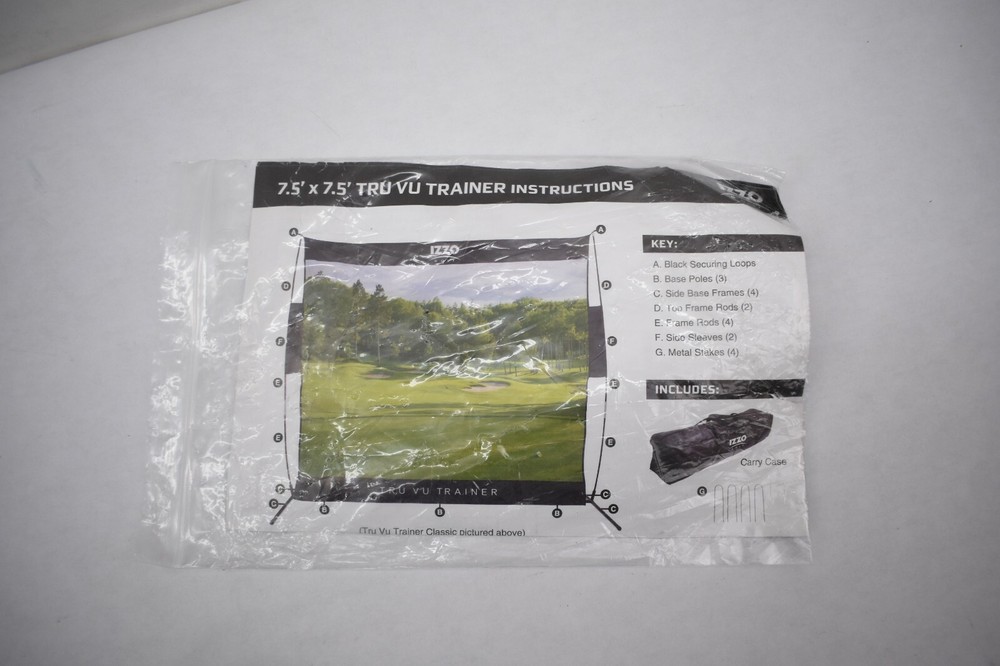 Izzo Golf TRU VU Trainer Hitting Net Classic Course Home Range Practice