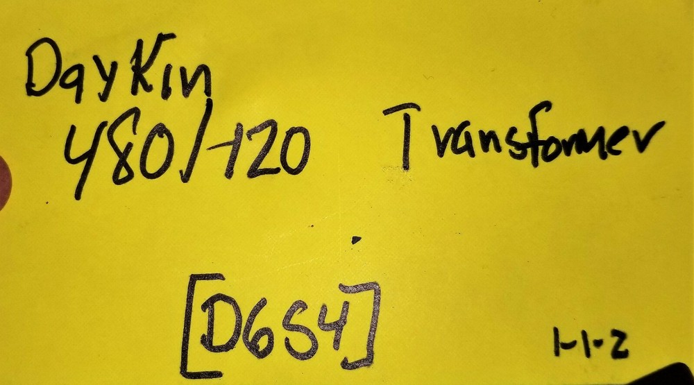 Daykin Midget Transformer Disconnect Combination 2000 VA 480/120 [E6S4]