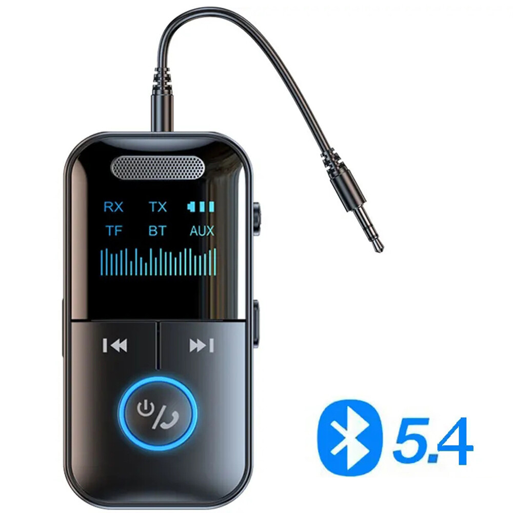 Wireless Bluetooth Transmitter Receiver MP3 Player Car Audio 3.5mm AUX Adapter