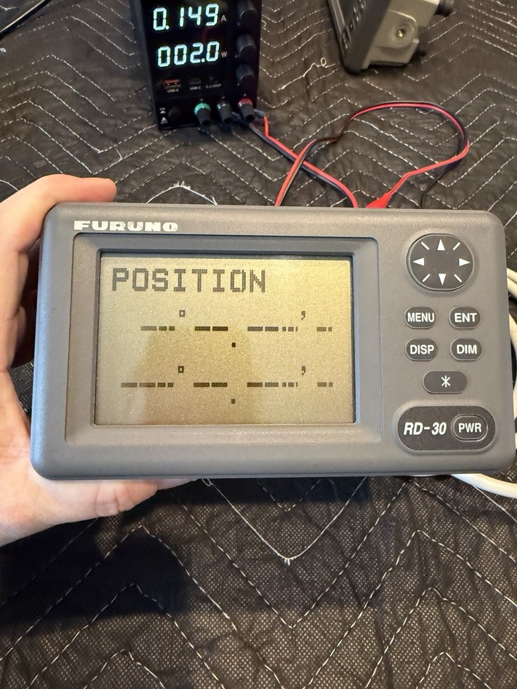 Furuno RD-30 Multi Display Marine Data Repeater GPS Navigator Depth Speed Meter