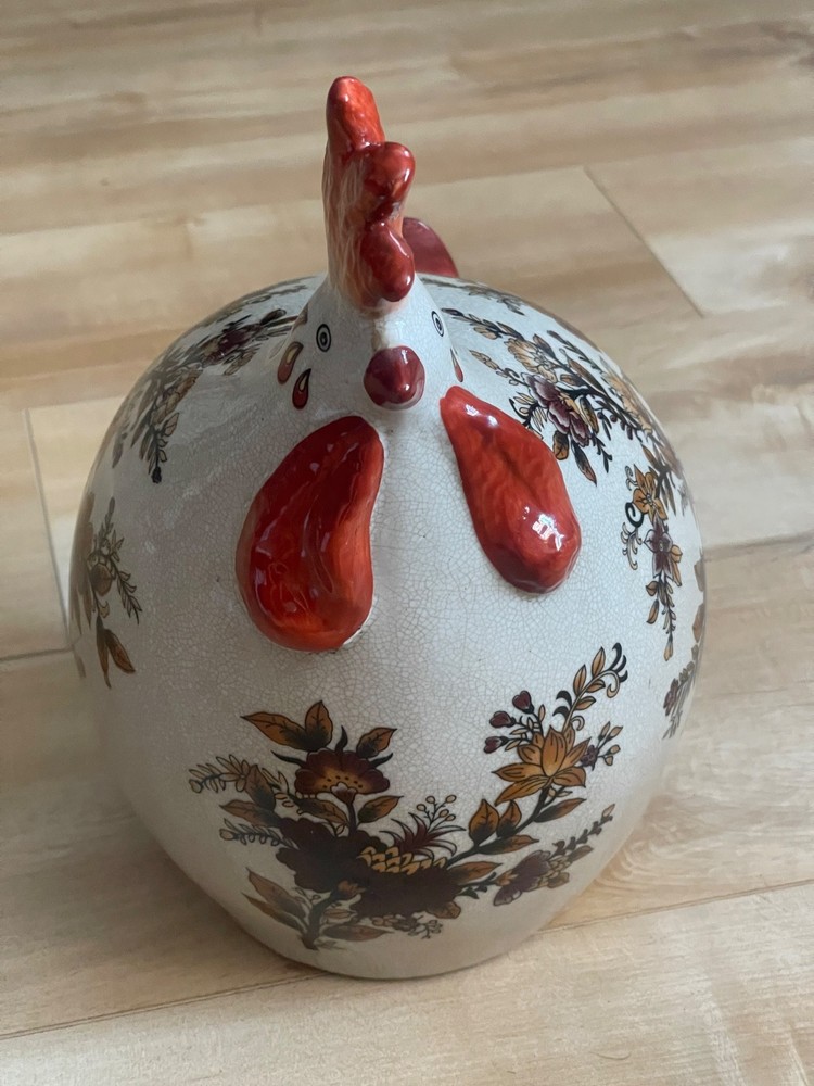 Farmhouse Chic 10 inch ceramic rooster
