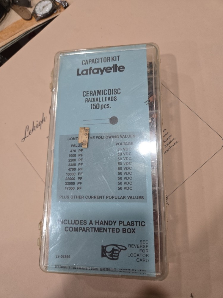 Vintage Lafayette Capacitor Kit New