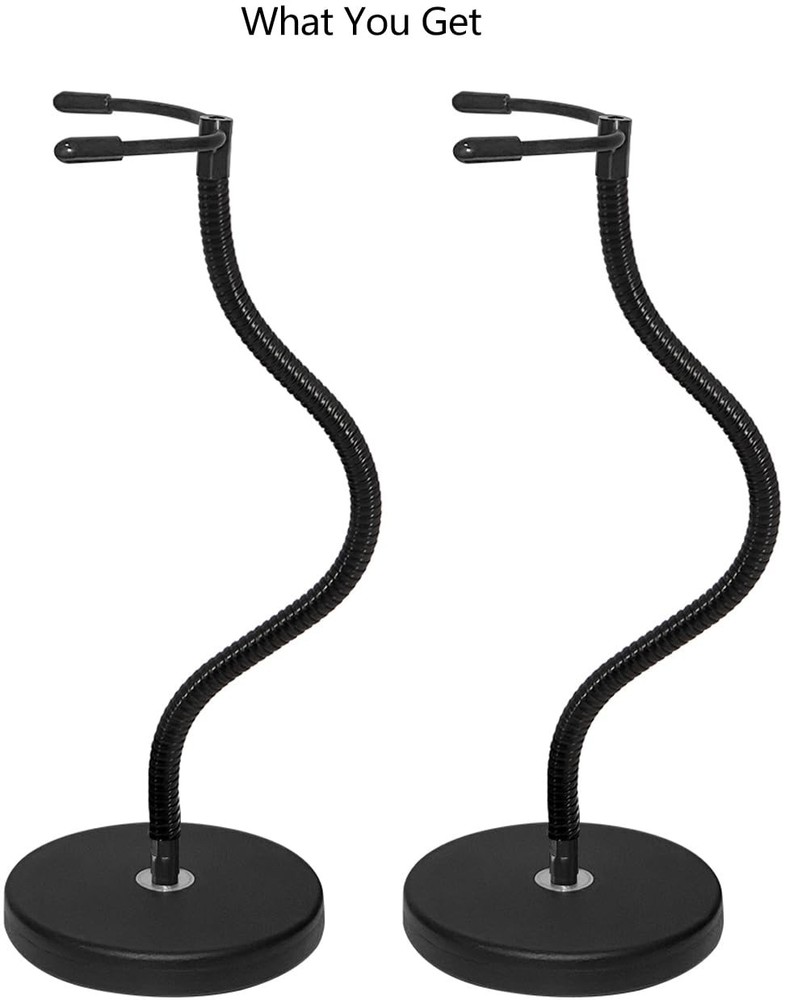 Action Figure Stand with Magnetic Base –Stop Motion Rig 2 Pack Black