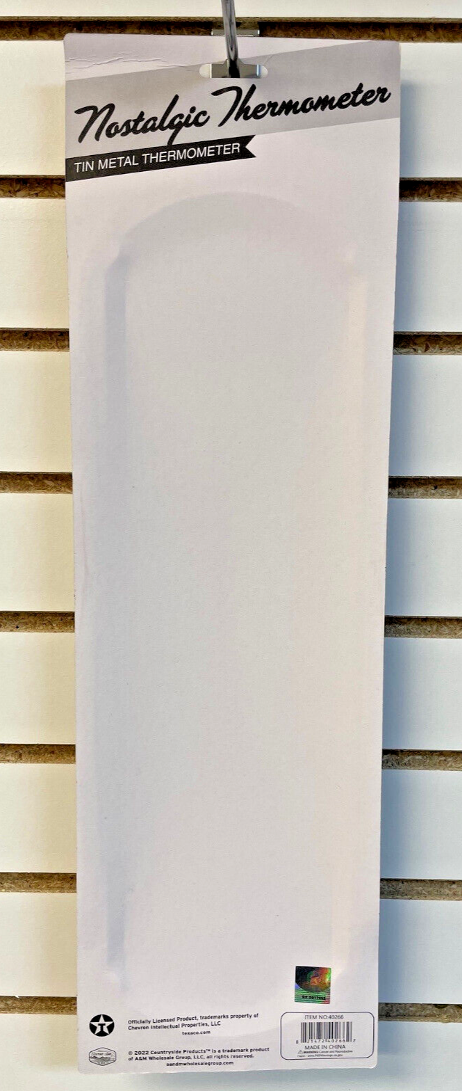 NEW! Sky Chief TEXACO - Indoor Outdoor Metal Tin 17" Thermometer Nostalgic 40266