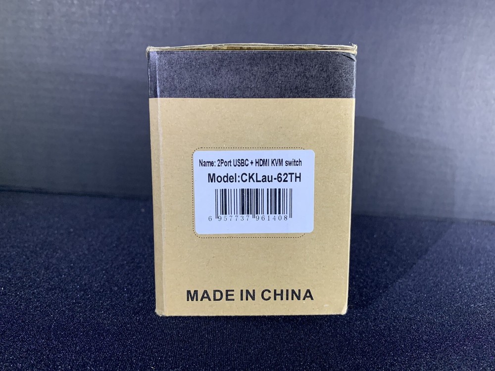 CKLau 2 Port USBC + HDMI KVM Switch - Model 62TH