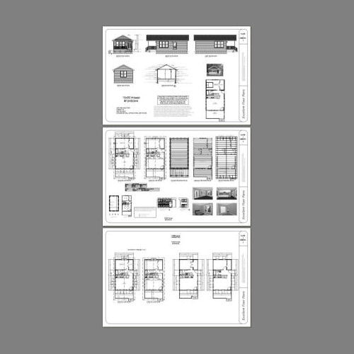 18x30 Tiny House -- 540 sq ft -- PDF Floor Plan - Model 4A