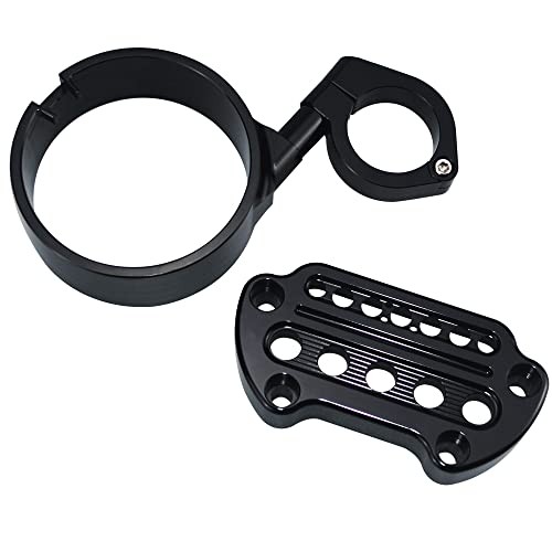 Side Mount Instrument Bracket+Speedometer Relocation Cover fits for Harley