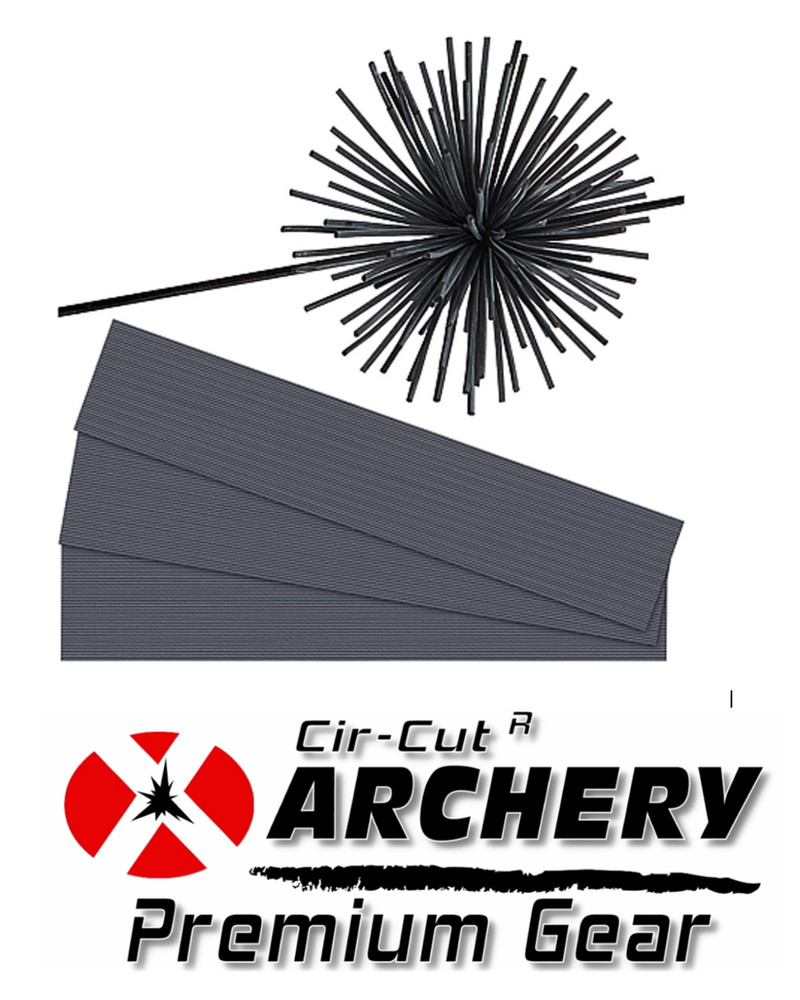12 PCS BLACK Cat Whisker Bow String Silencers - ARCHERY VIBRATION SUPPRESSORS