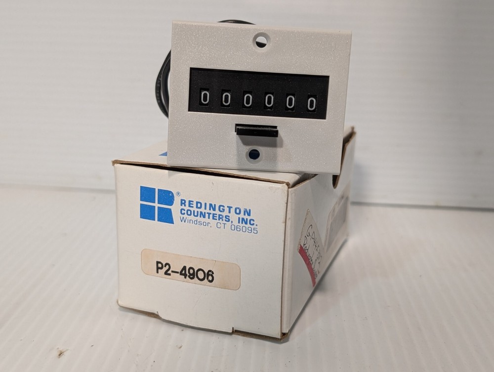 Redington P2-4906 Panel Mount  Counter, 6 Digit, Push Button Reset - Free Ship