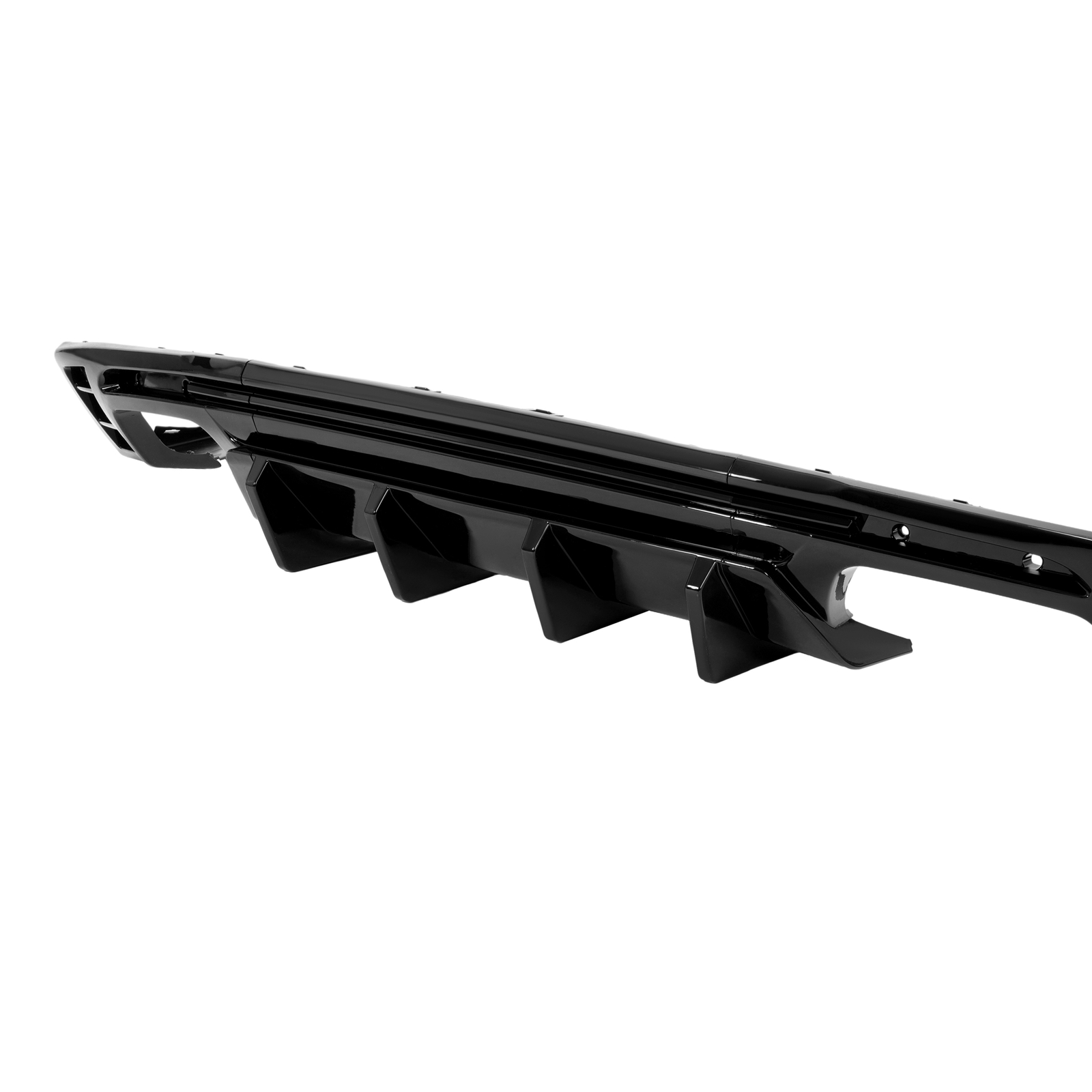 Fits 2016-2024 CHEVY CAMARO SS LT1 LS Rear Bumper Lip Diffuser Glossy Black
