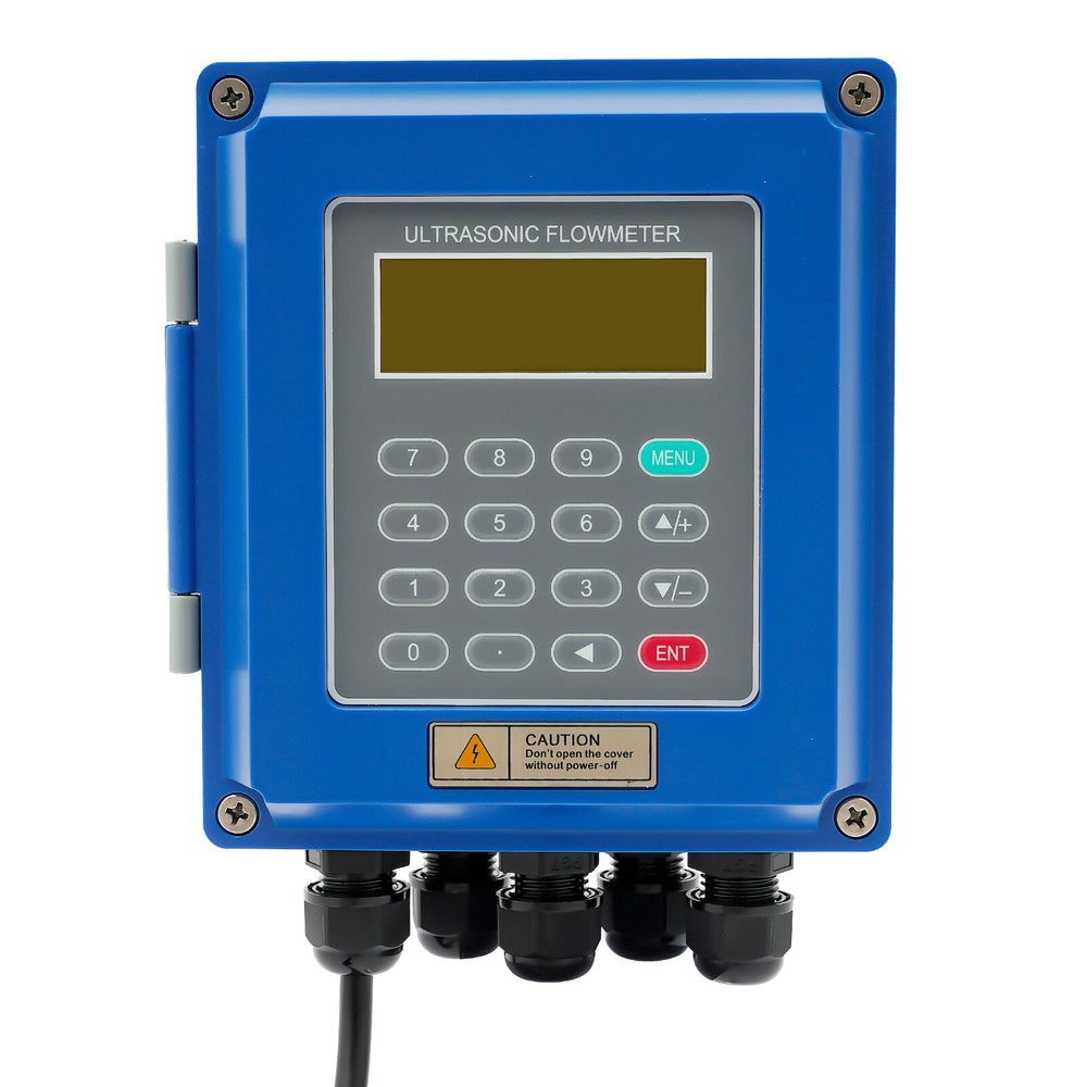 Ultrasonic Flow Meter Flowmeter Liquid Flow Meter IP67 with Clamp-on Transducers
