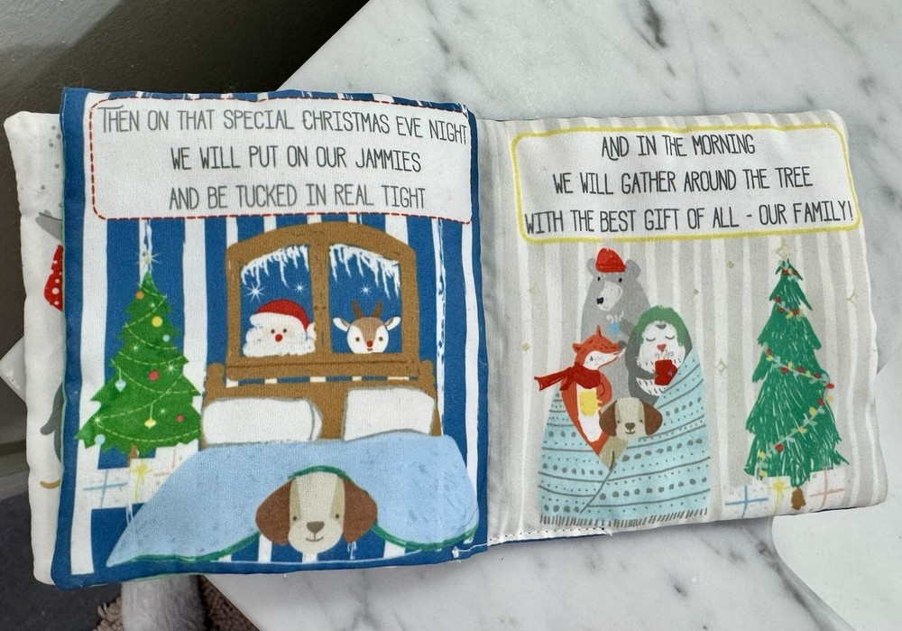 Crinkle Christmas Soft Baby Book